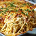 Creamy Southern Spaghetti Bake