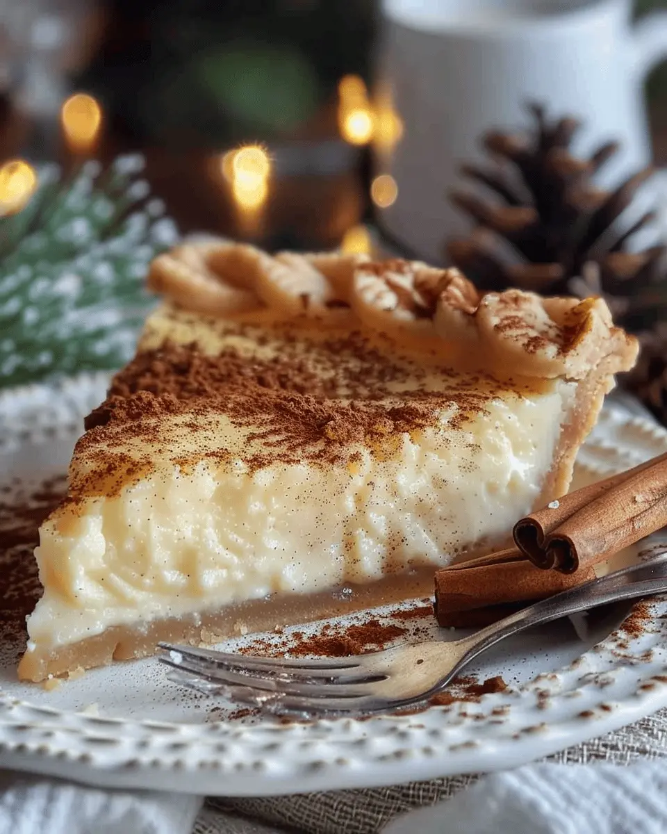 Christmas Eve Cinnamon-Vanilla Custard Pie: An Indulgent Treat