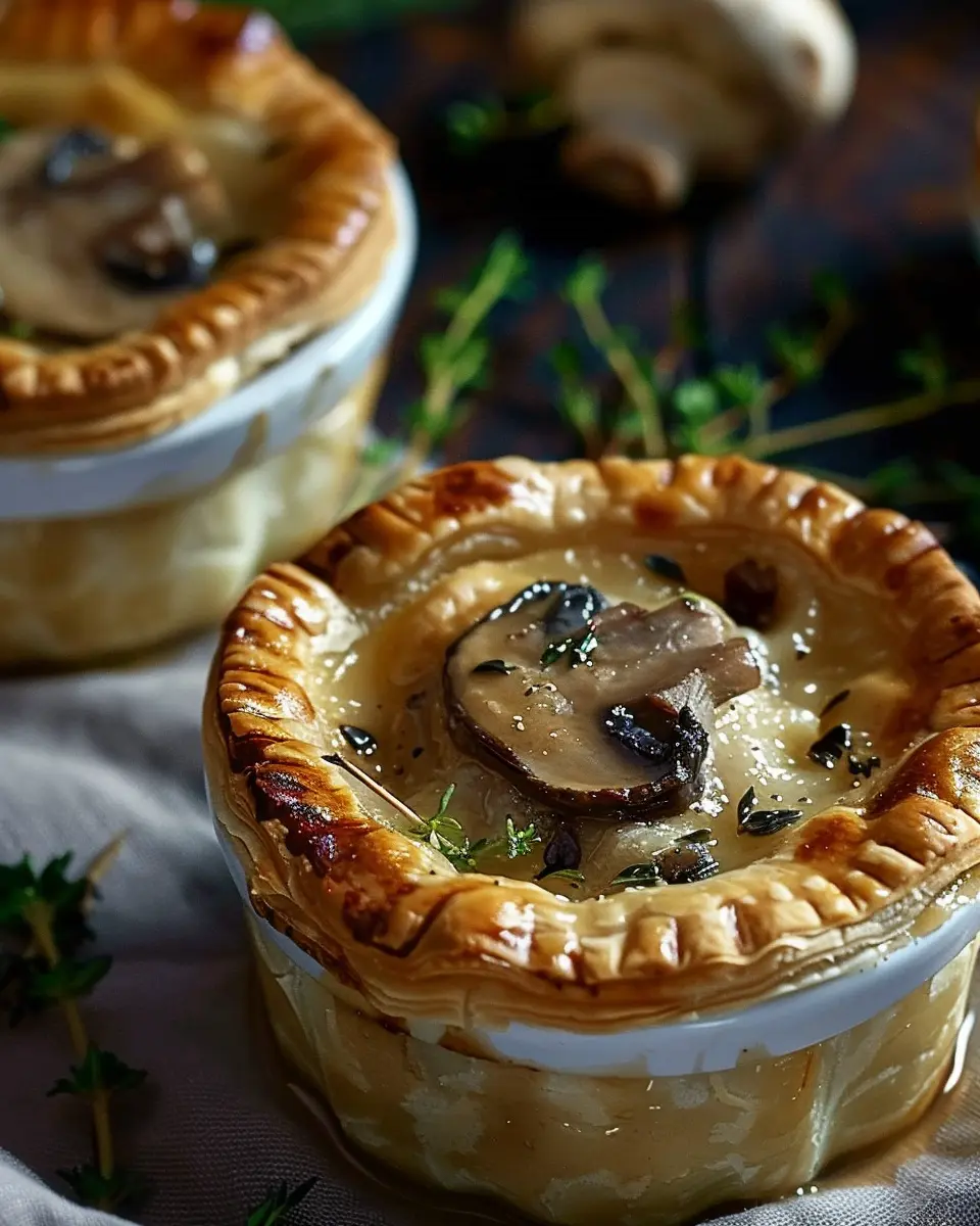 Mini Mushroom Gruyère Pot Pies: Easy Comfort Food Delight