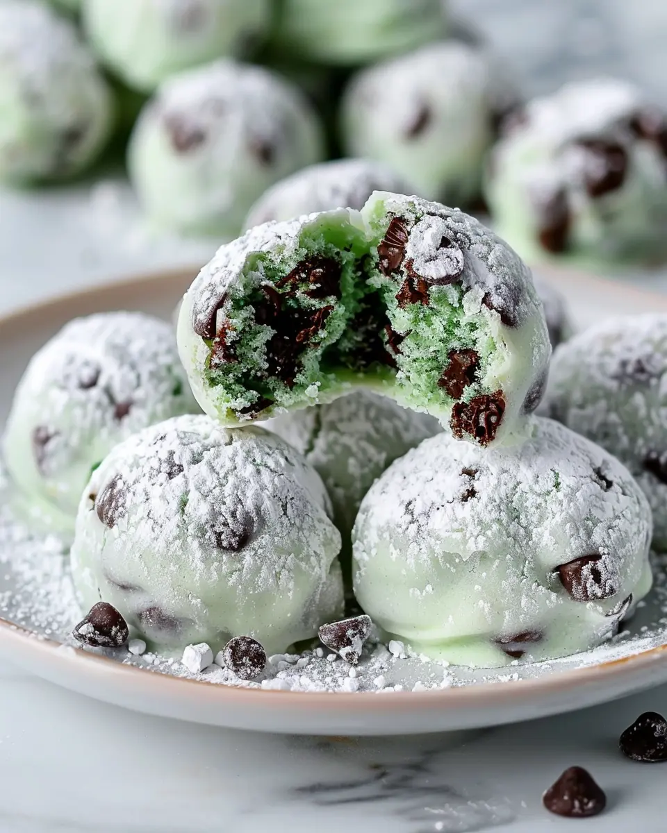 Mint Chocolate Chip Snowball Cookies: The Ultimate Indulgent Treat