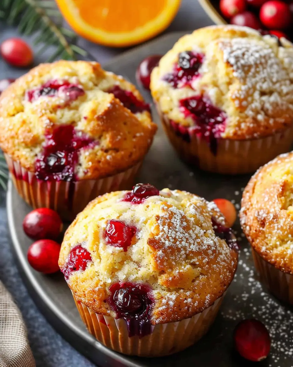 Citrus Orange Cranberry Muffins for a Fresh, Delightful Treat