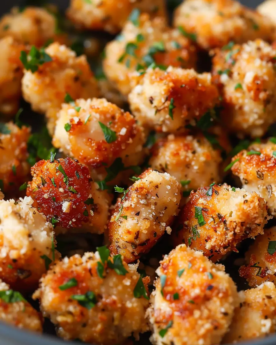 Garlic Parmesan Chicken Bites: Easy, Crispy, and Irresistible