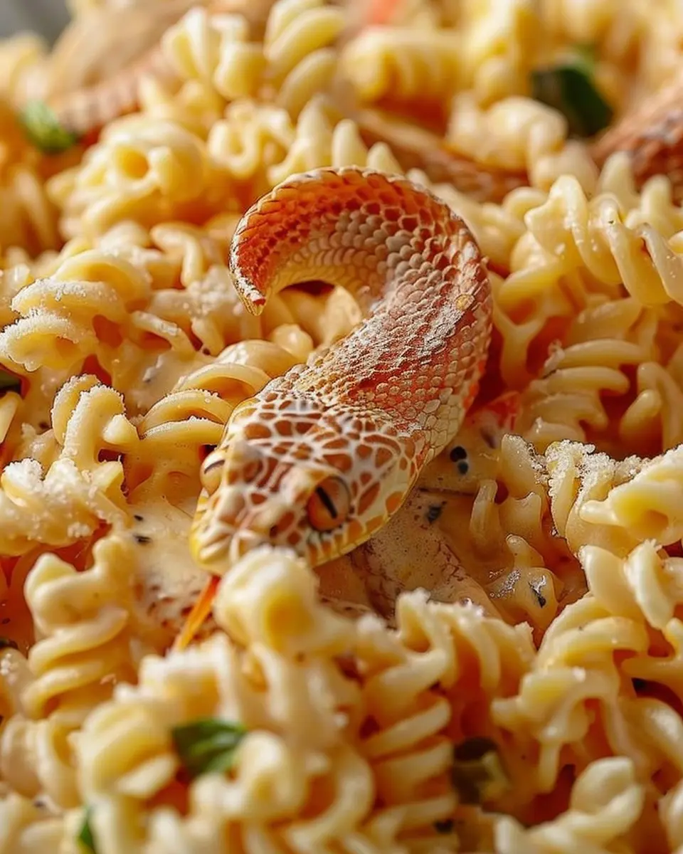Rattlesnake Pasta: A Spicy Delight with Turkey Bacon and Chicken Ham