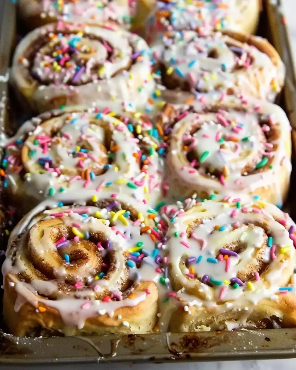 Funfetti Cinnamon Rolls: Easy Treats for a Colorful Breakfast
