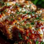 Garlic Parmesan Chicken Meatloaf