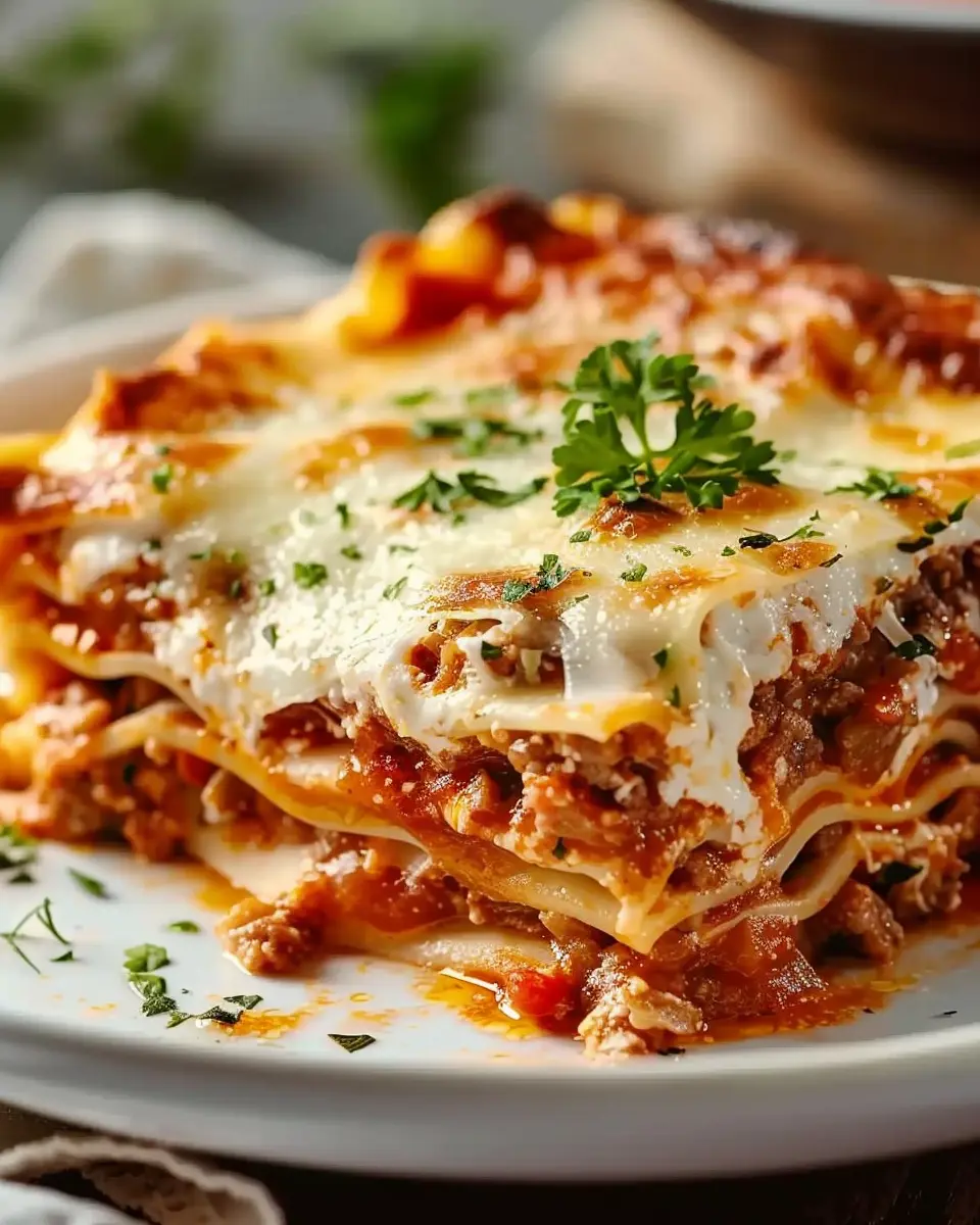 Best Lasagna Recipe: Indulgent Comfort Food with Turkey Bacon and Chicken Ham