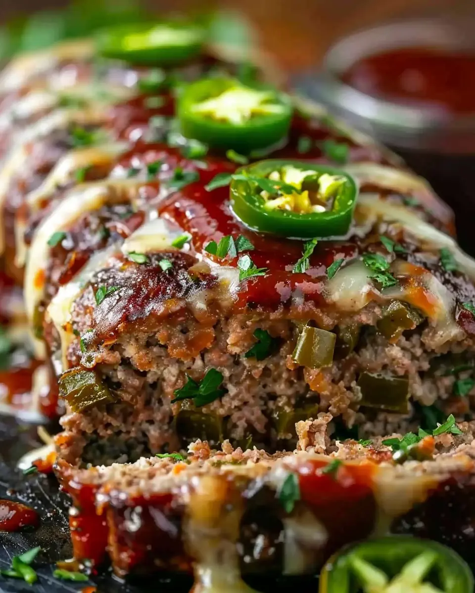Smoky Jalapeño Popper Meatloaf with Turkey Bacon: A Juicy Twist