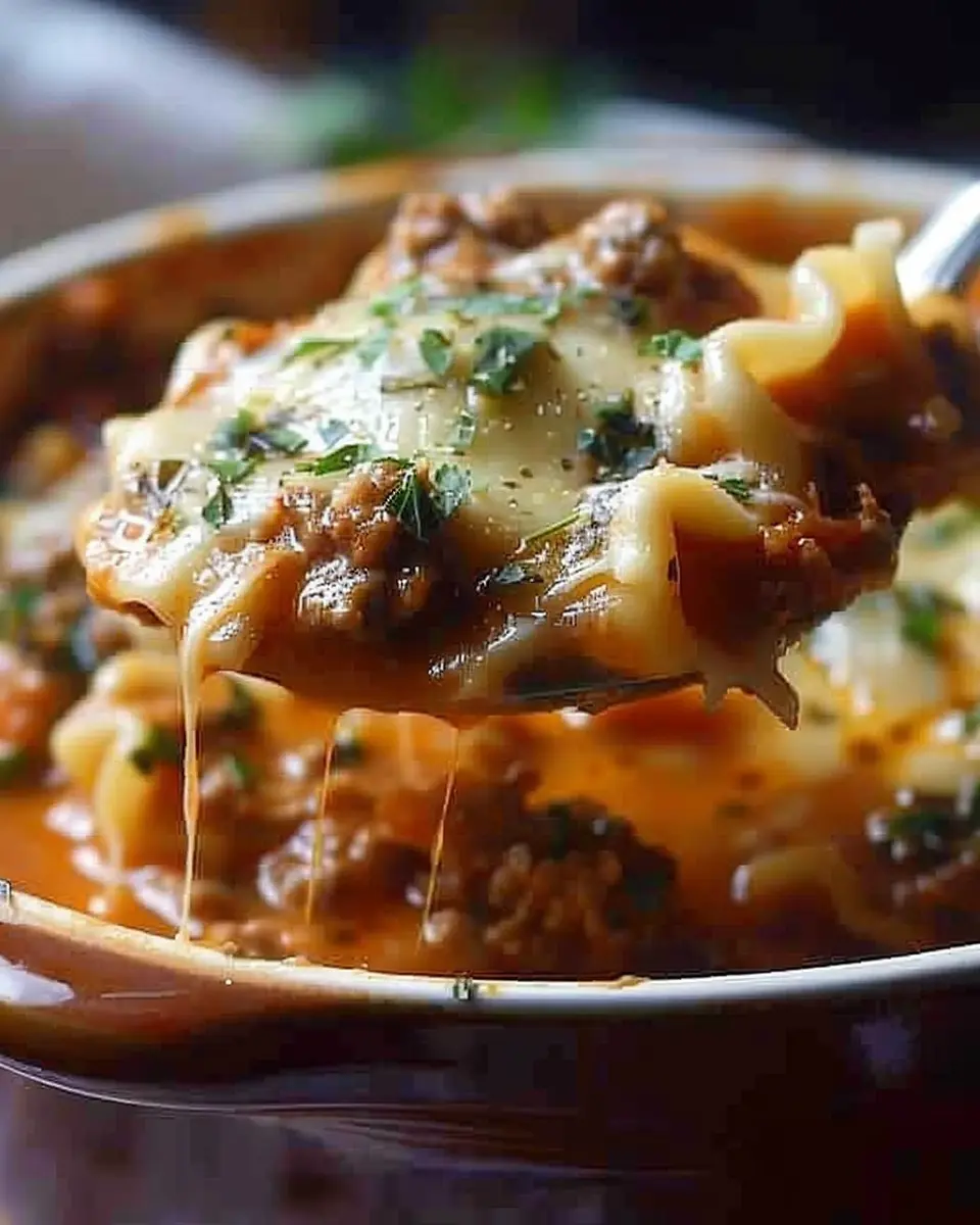 Mouthwatering One Pot Lasagna Soup: Easy Comfort Food Delight