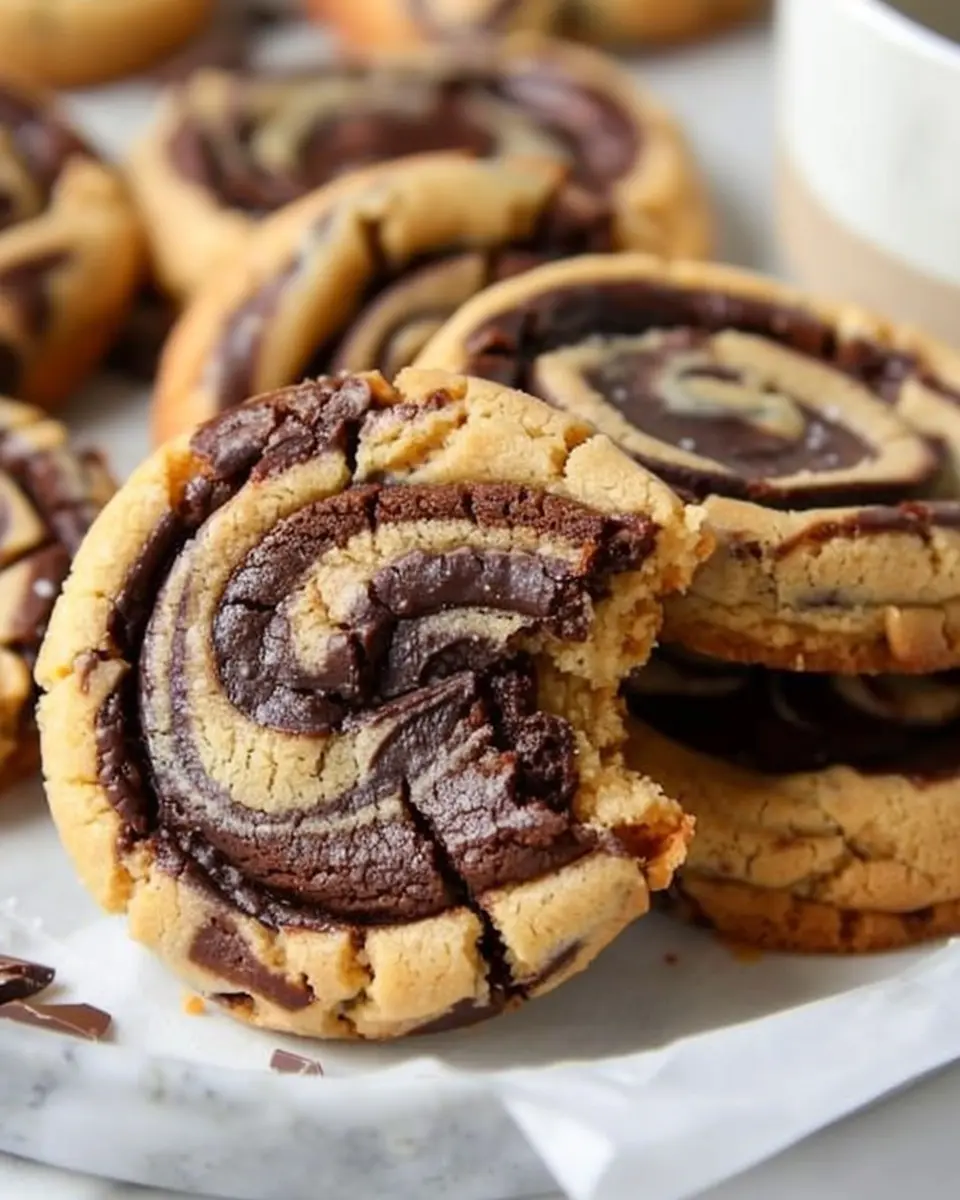 Peanut Butter Brownie Swirl Cookies: Indulgent Homemade Treats