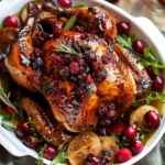 Maple Cranberry Roast Chicken