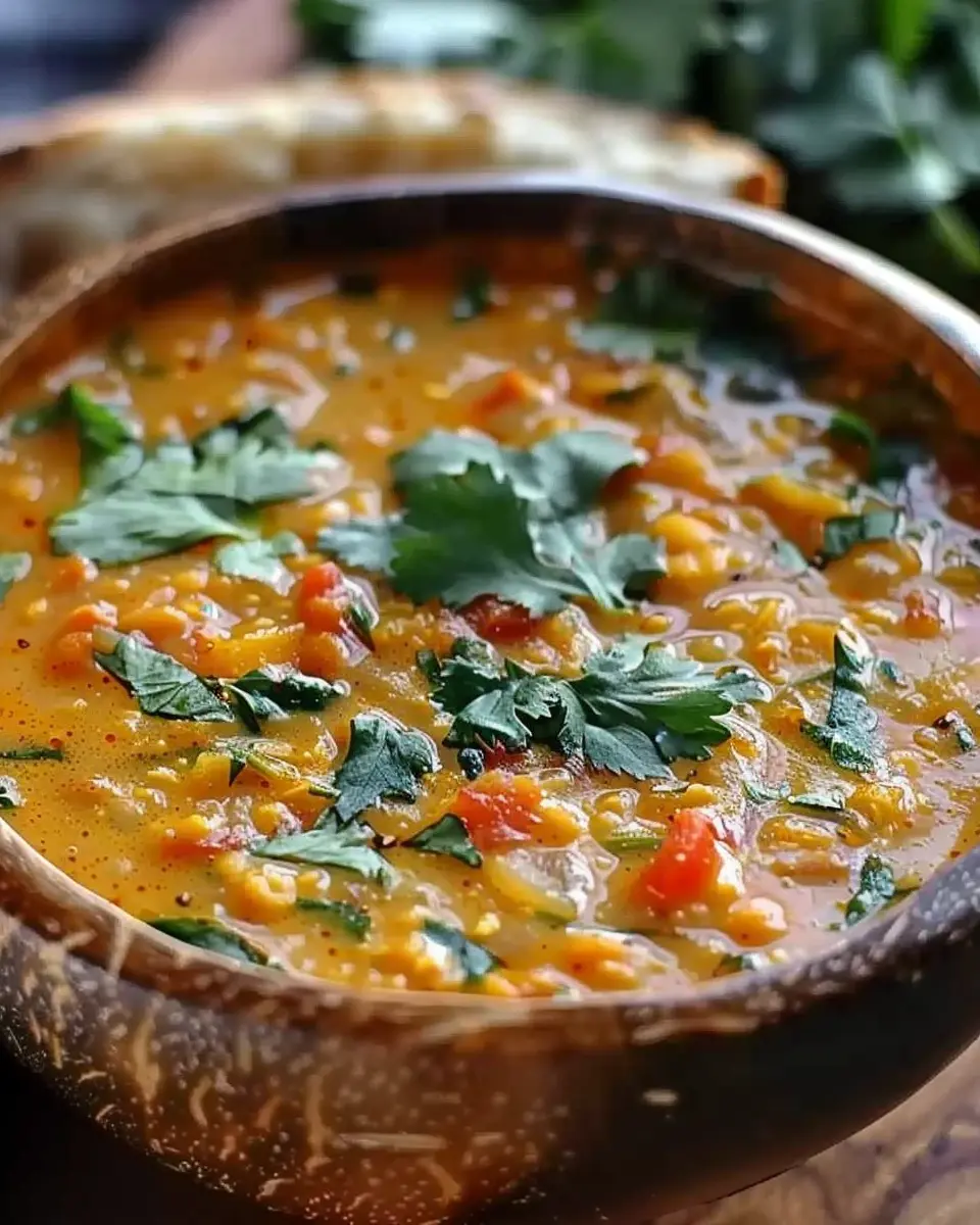 Thai Coconut Red Lentil Soup Easy Recipe for a Cozy Night In