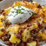 Ground Beef and Potatoes Casserole