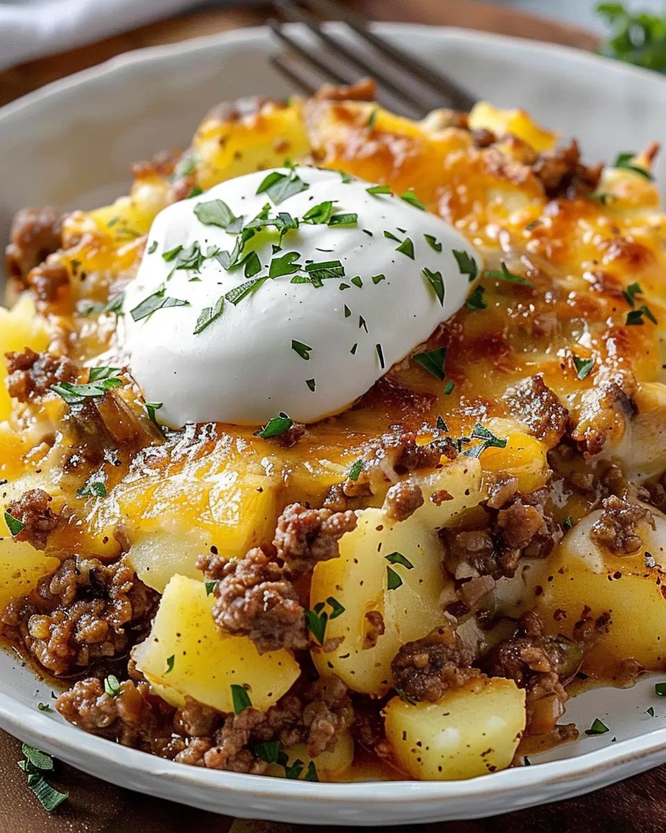 Ground Beef and Potatoes Casserole: Easy Comfort Food Delight