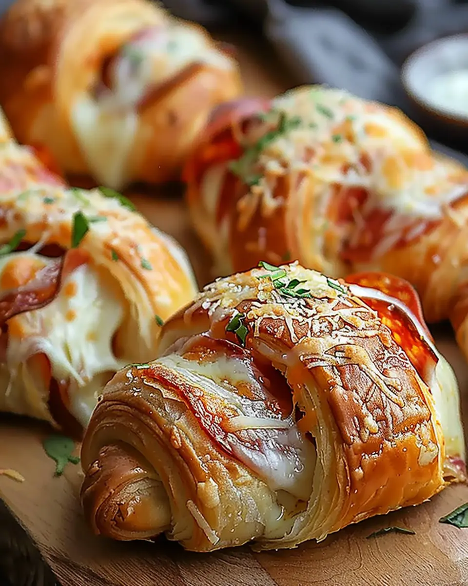 Mozzarella Pepperoni Croissant Rolls: Easy, Cheesy Delight for All