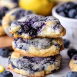 Lemon Blueberry Cheesecake Cookies