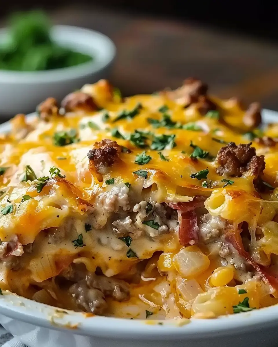 Savor the Comfort of Cowboy Casserole with Turkey Bacon Delight