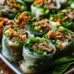 Thai Basil Beef Rolls