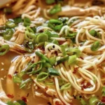 Aromatic Ginger Scallion Chicken Noodle Soup