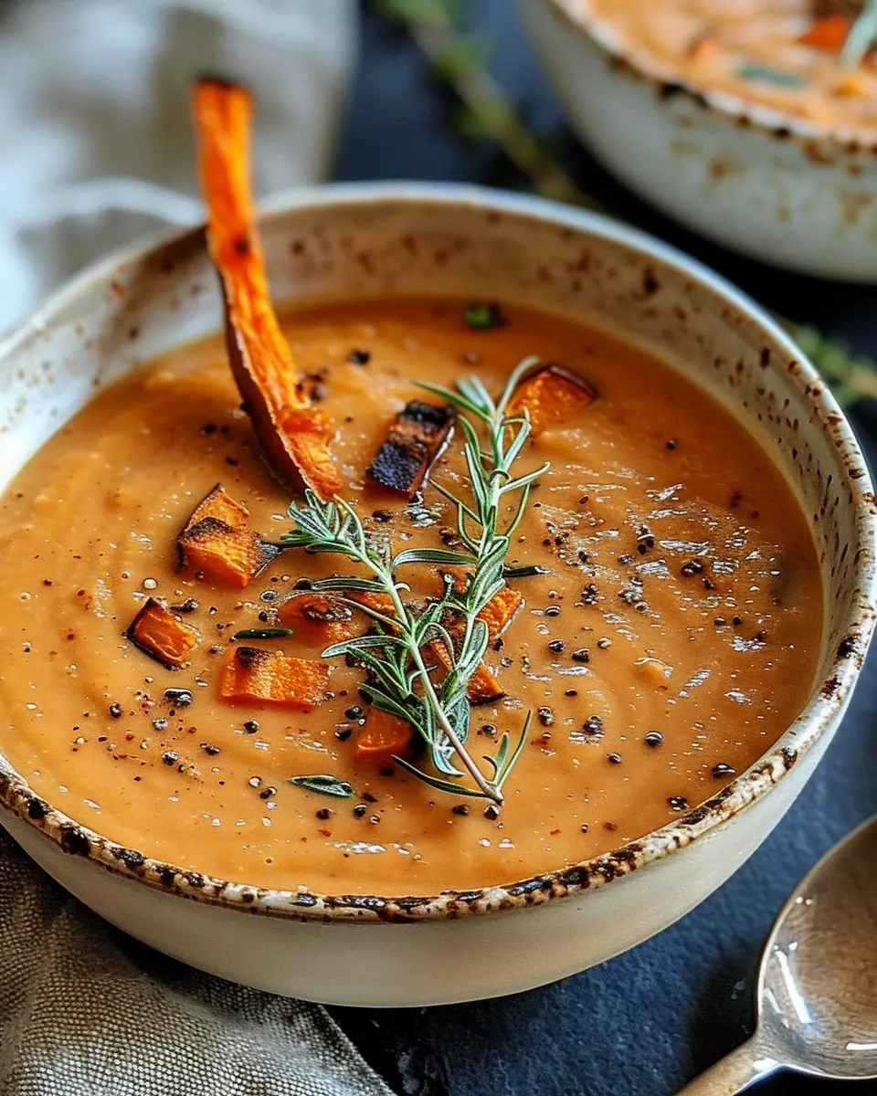 Roasted Italian Sweet Potato Soup: The Best Comfort Food Recipe