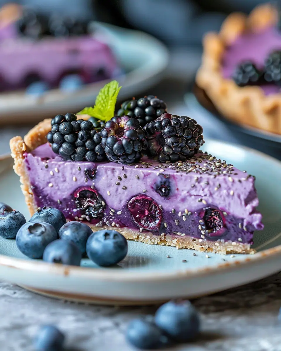 No-Bake Blueberry Chia Seed Pie: A Delightfully Easy Dessert
