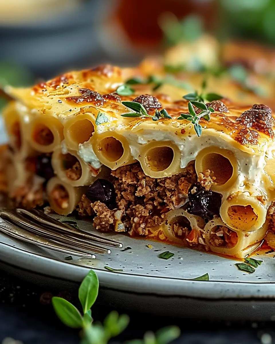 Savory Vegan Pastitsio: A Cozy Twist on a Classic Dish