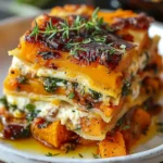 Layered Sweet Potato Butternut Squash Carrot Lasagna