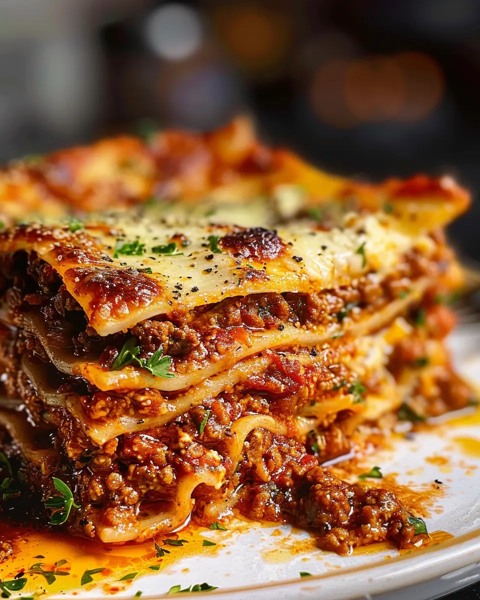 World’s Best Lasagna: Indulgent Layers with Turkey Bacon and Chicken Ham