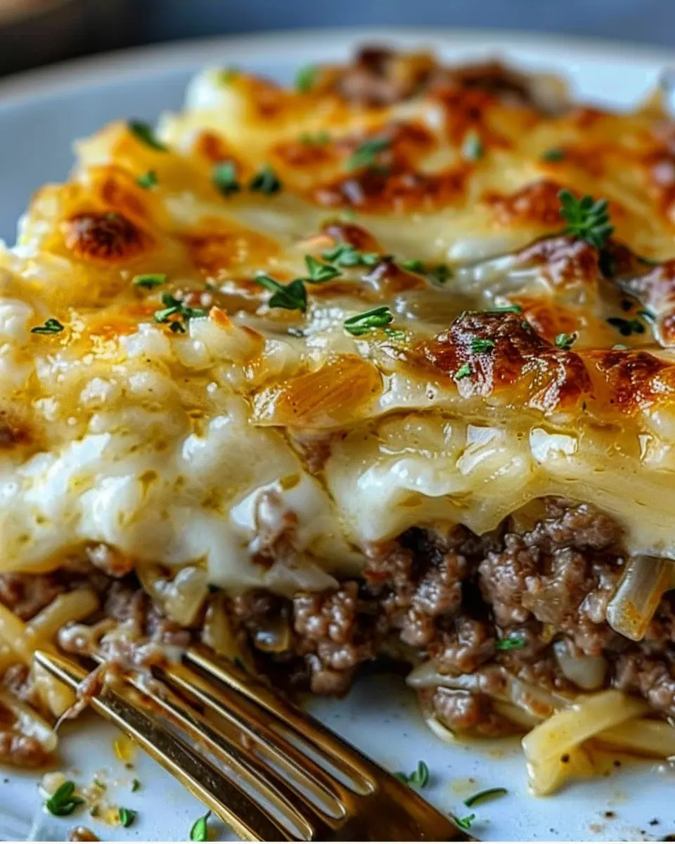 French Onion Ground Beef Casserole: Easy Comfort Food Delight