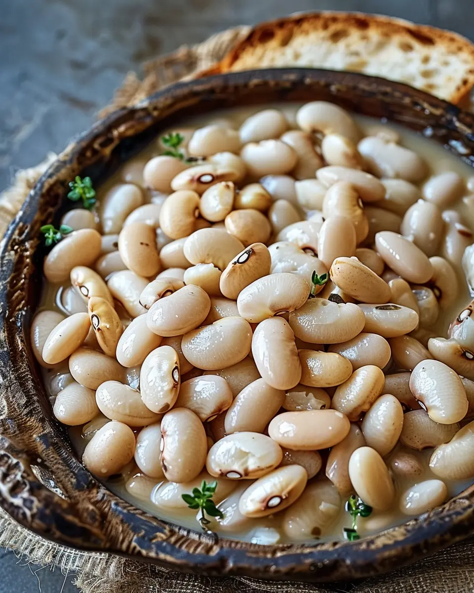Creamy White Bean Delight with Turkey Bacon and Spinach