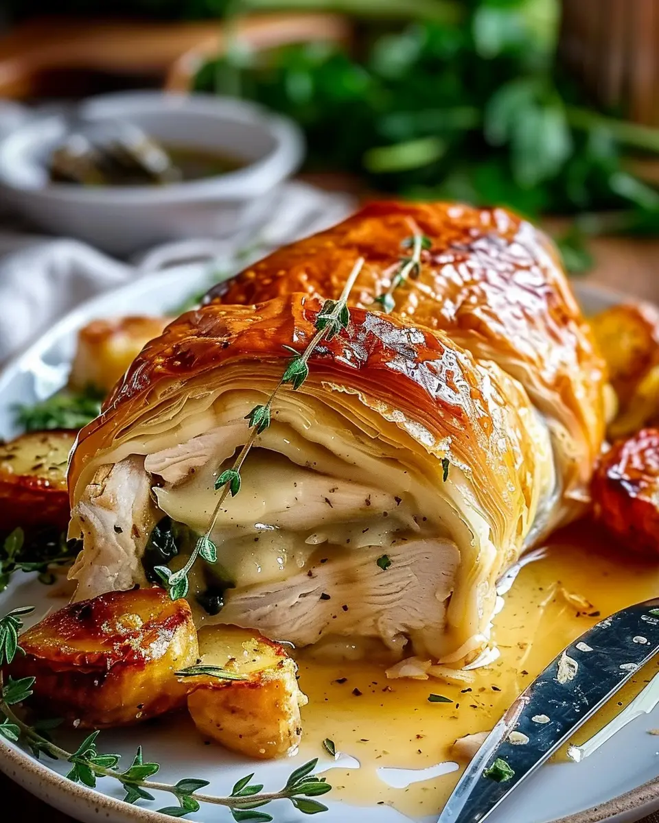 Chicken Wellington: Indulgent Recipe with Turkey Bacon Twist