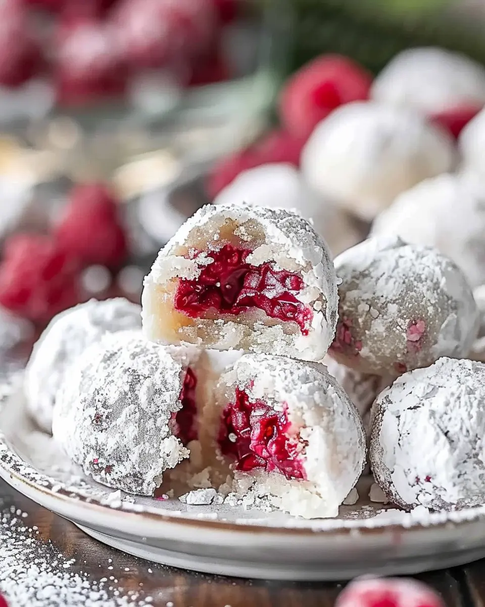 Raspberry Almond Snowball Cookies: Easy Indulgence for Any Occasion
