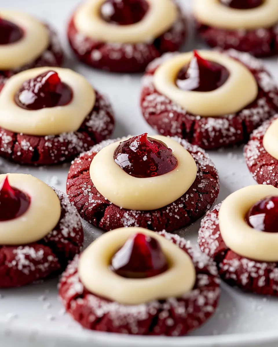 Red Velvet Cream Cheese Thumbprint Cookies: The Best Indulgent Treat