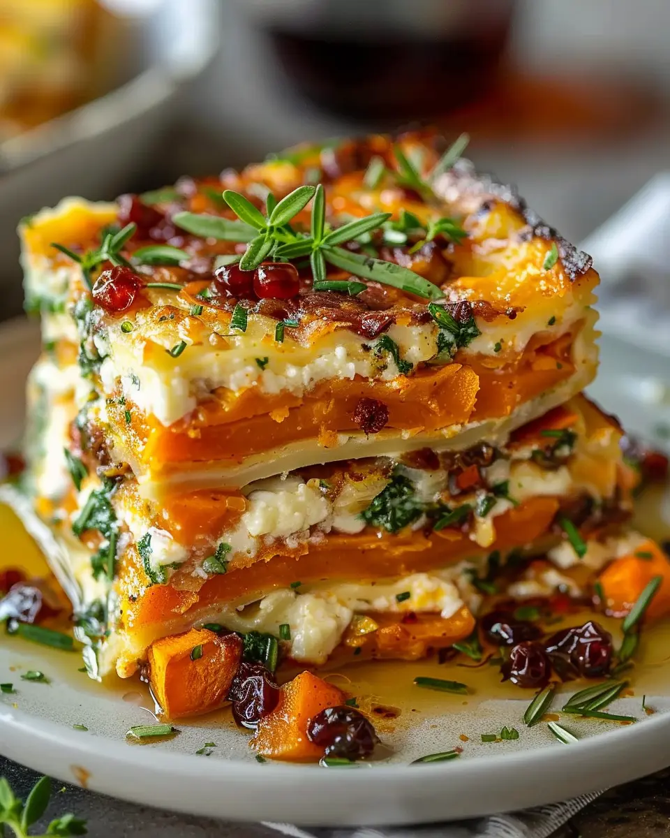 Layered Sweet Potato Butternut Squash Carrot Lasagna Delightfully Delicious and Healthy