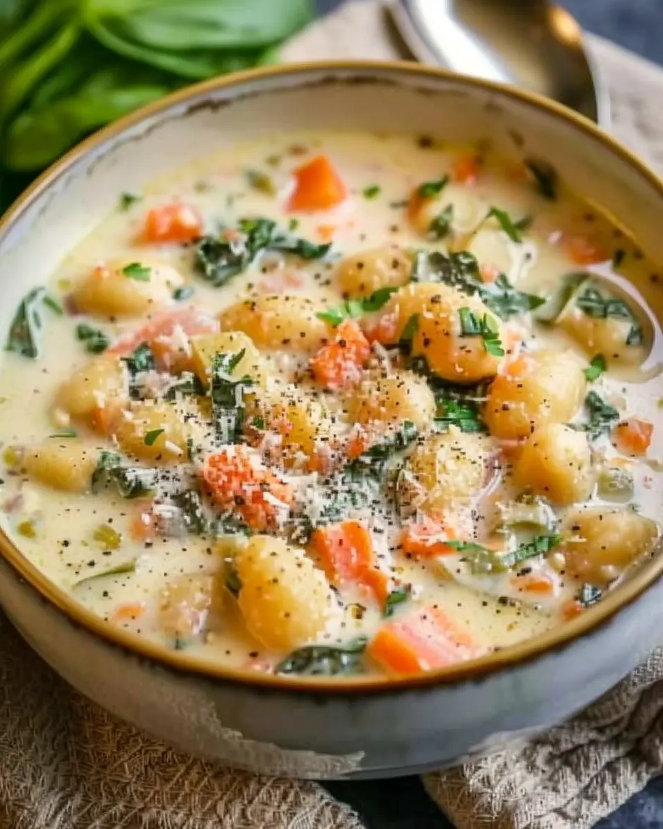 Creamy Vegetarian Gnocchi Soup: A Cozy, Indulgent Delight