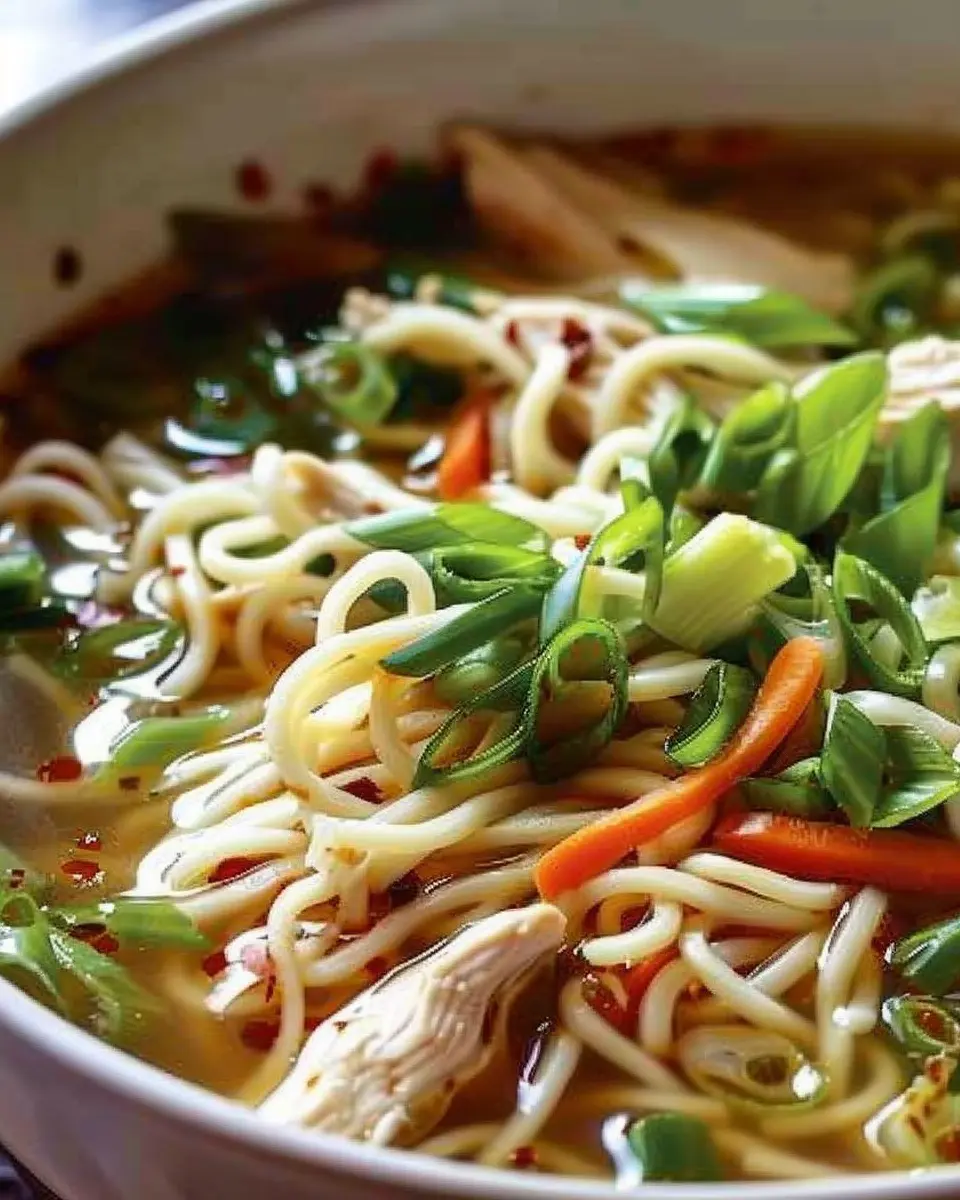 Aromatic Ginger Scallion Chicken Noodle Soup: The Best Comfort Dish