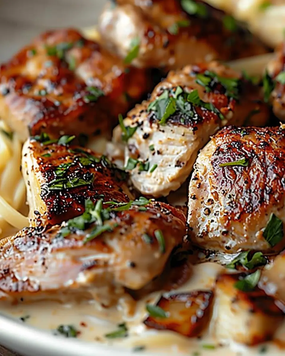 Irish Chicken Whiskey Cream Sauce: A Creamy Indulgence with Turkey Bacon