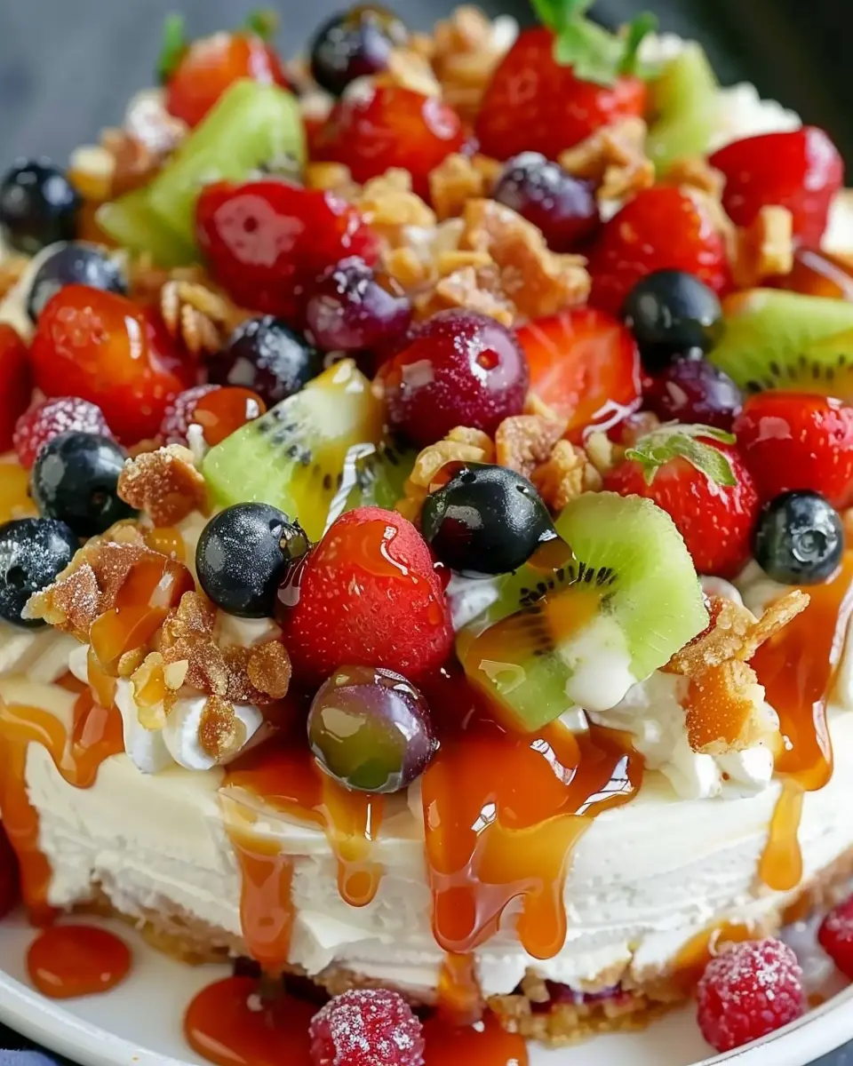 Caramel Crunch Cheesecake Fruit Salad: An Indulgent Twist on Dessert