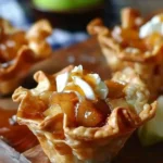 Mini Apple Pie Wonton Cups