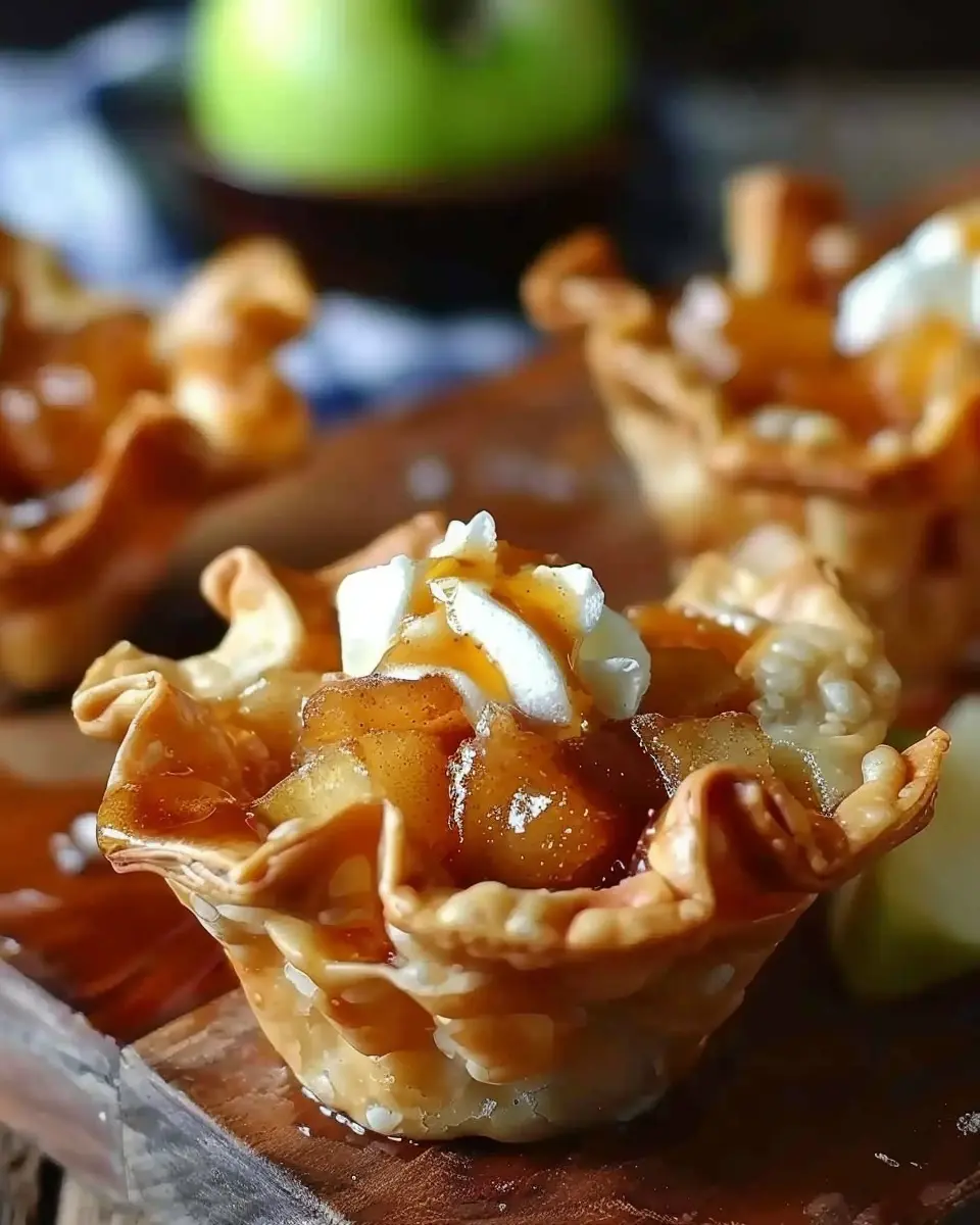 Mini Apple Pie Wonton Cups: The Best Easy Dessert Recipe