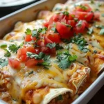 Indulgent Queso Chicken Enchiladas