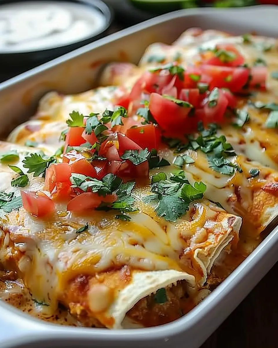 Indulgent Queso Chicken Enchiladas with Turkey Bacon Bliss