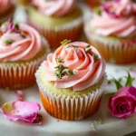 Vegan Mini Rose Cupcakes