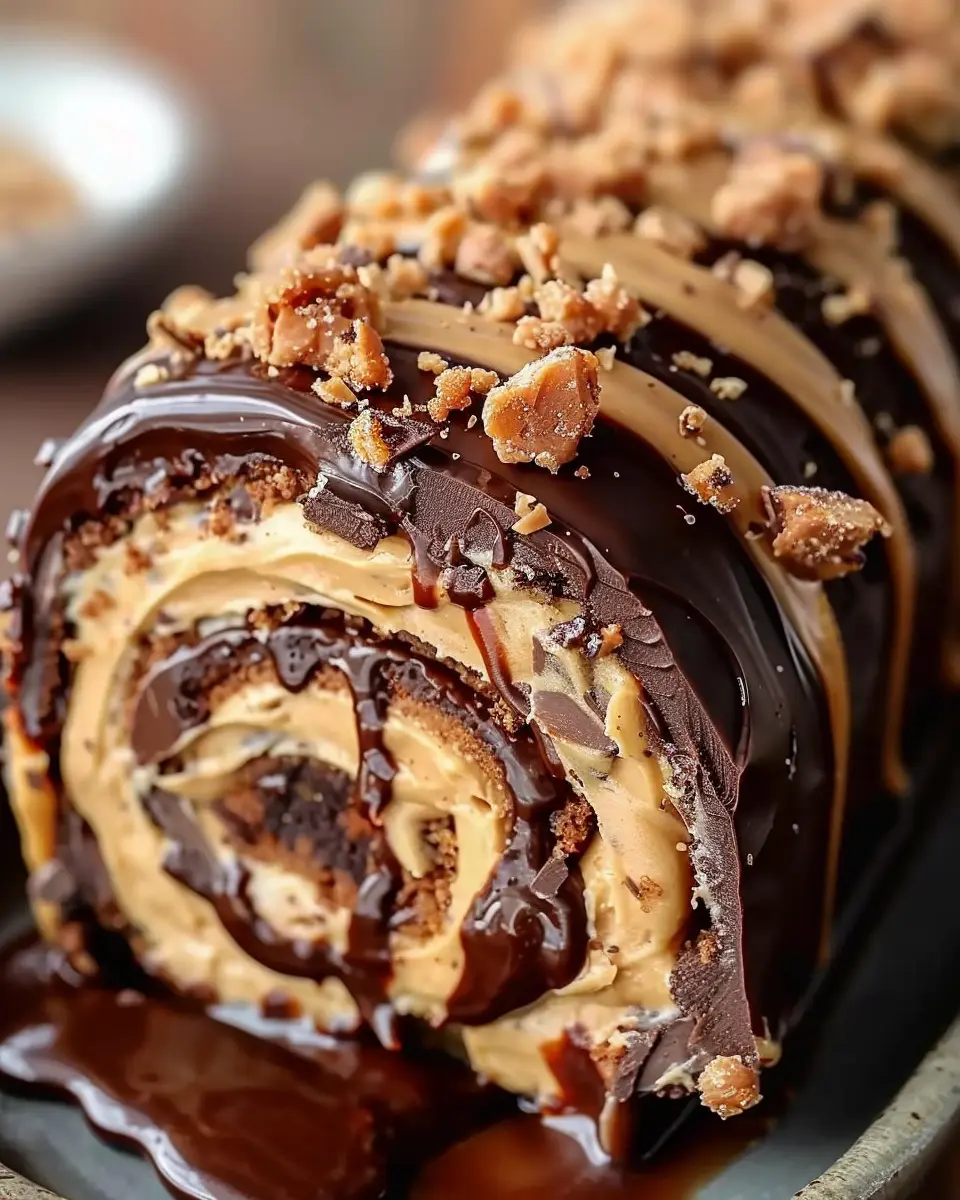 Irresistible Peanut Butter Cup Chocolate Roll: A Decadent Delight