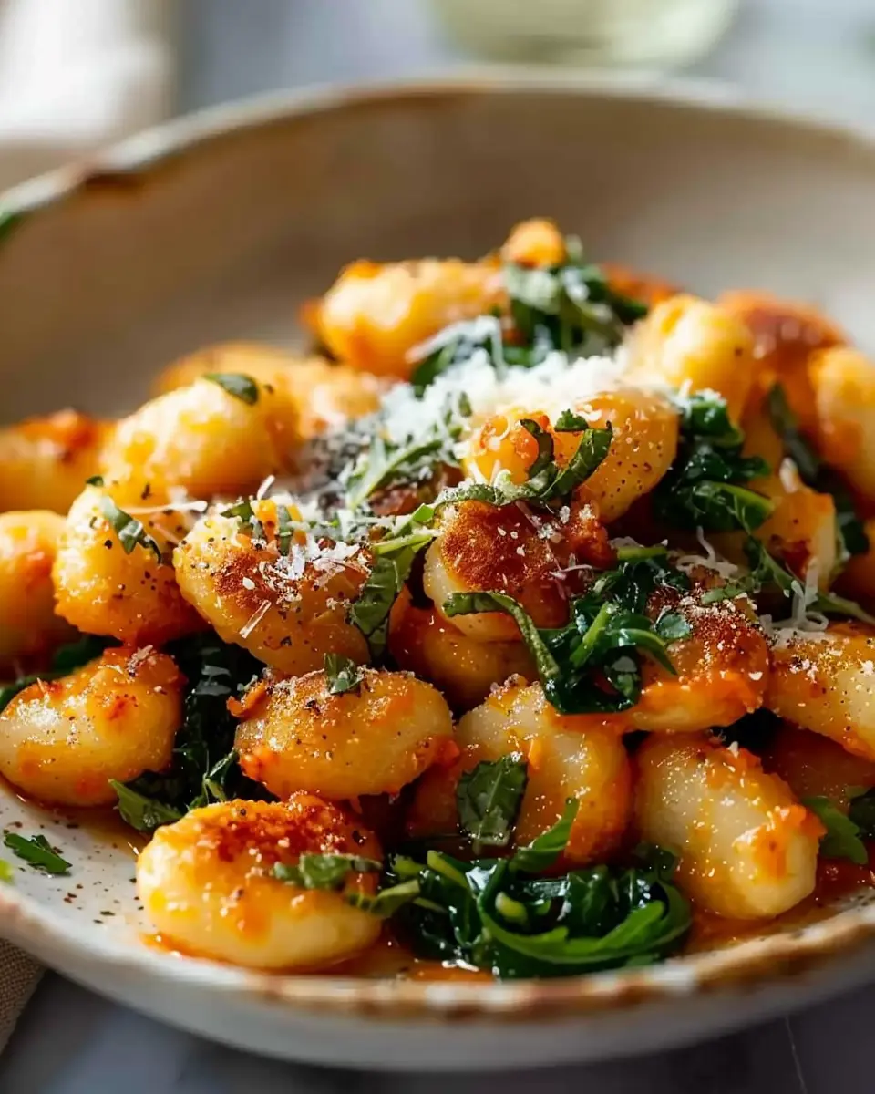 Crispy Gnocchi with Turkey Bacon and Chicken Ham Delight