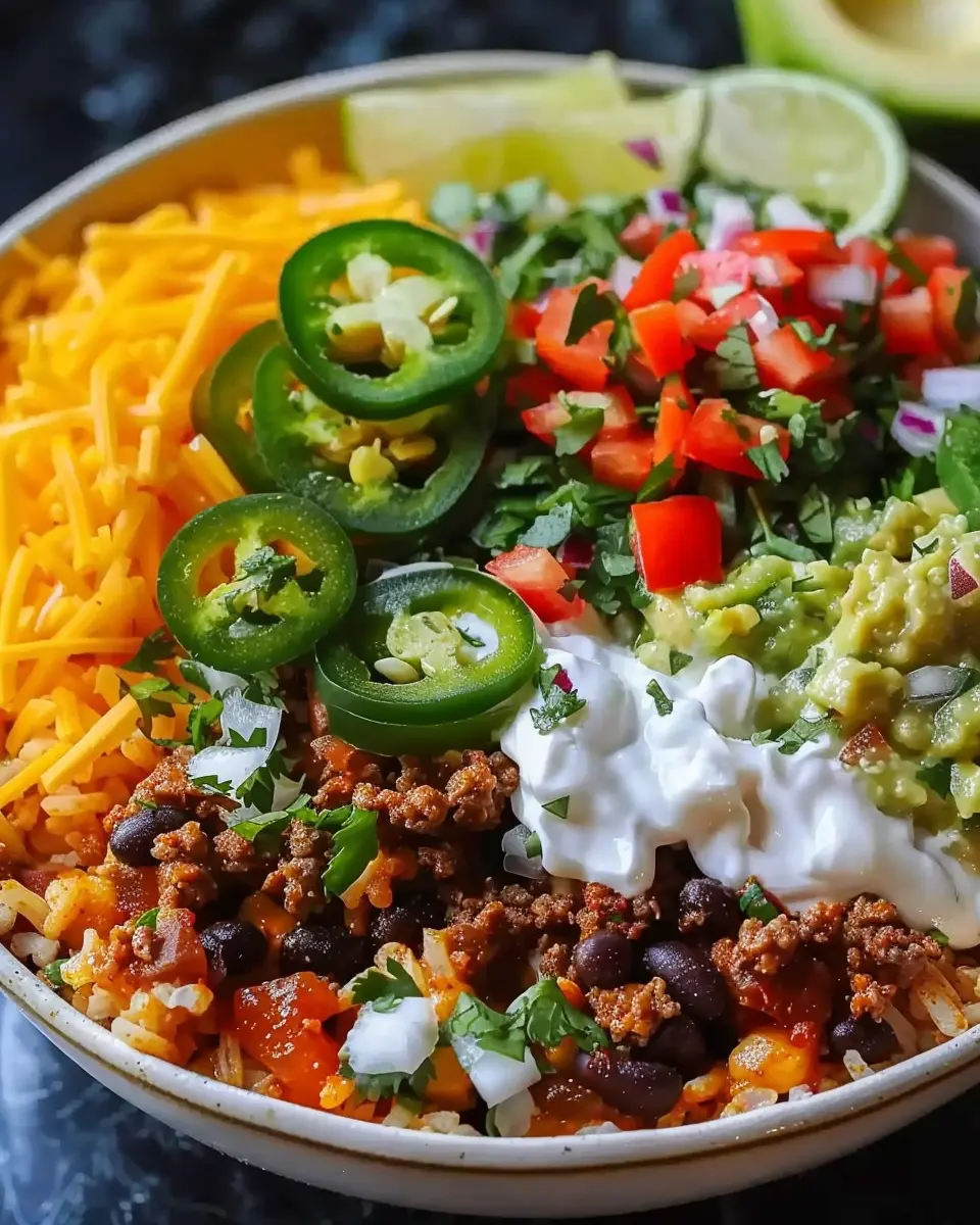 Taco Rice Bowl: Easy Turkey Bacon Delight for Home Chefs