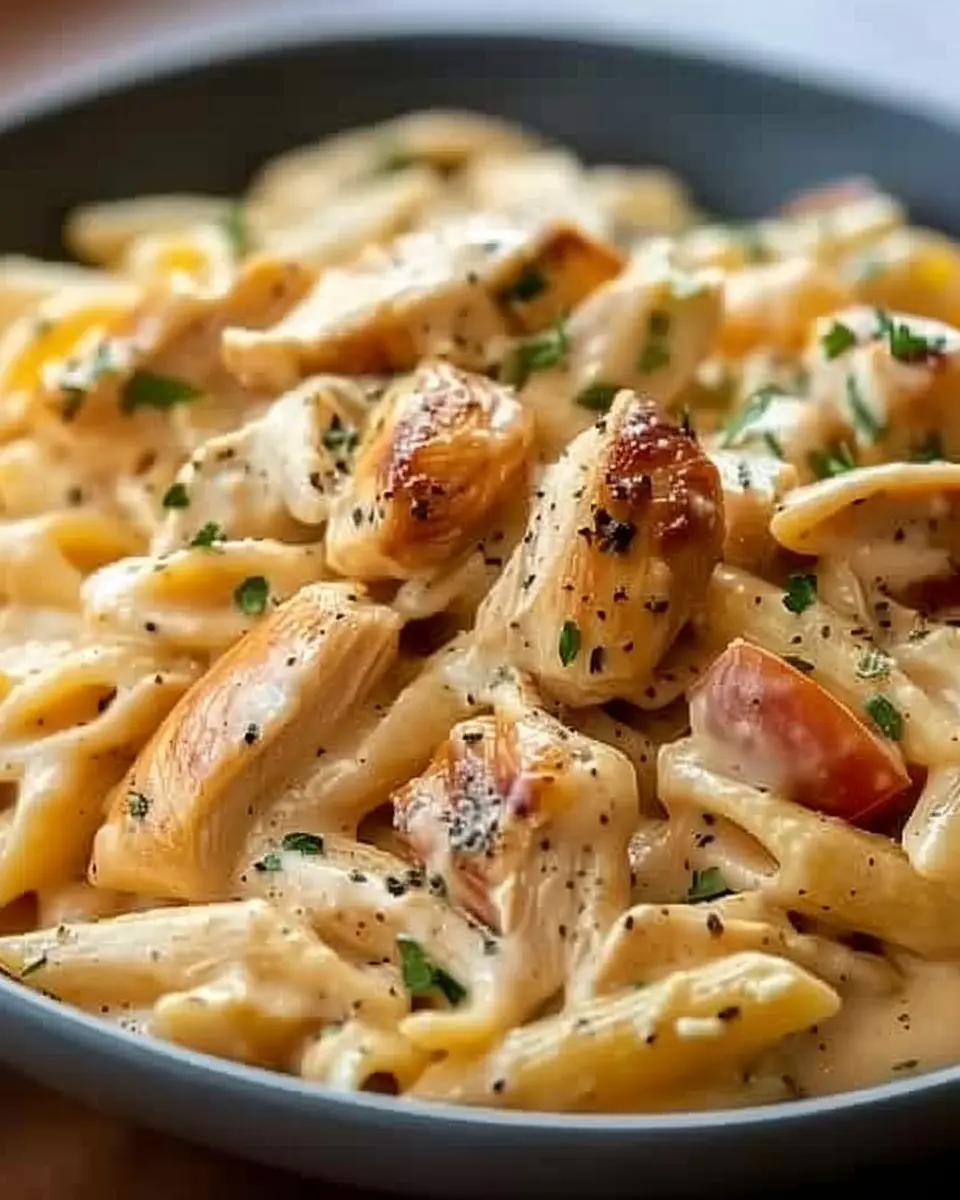 Creamy Cajun Chicken Pasta with Turkey Bacon: A Savory Delight