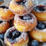Blueberry Lemon Curd Donut Holes