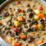 Easy Cheeseburger Soup Recipe
