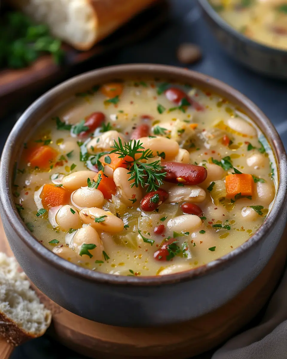 White Bean Soup: Easy and Comforting Turkey Bacon Delight