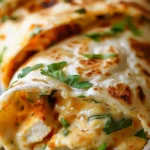 Cheesy Chicken Garlic Wraps